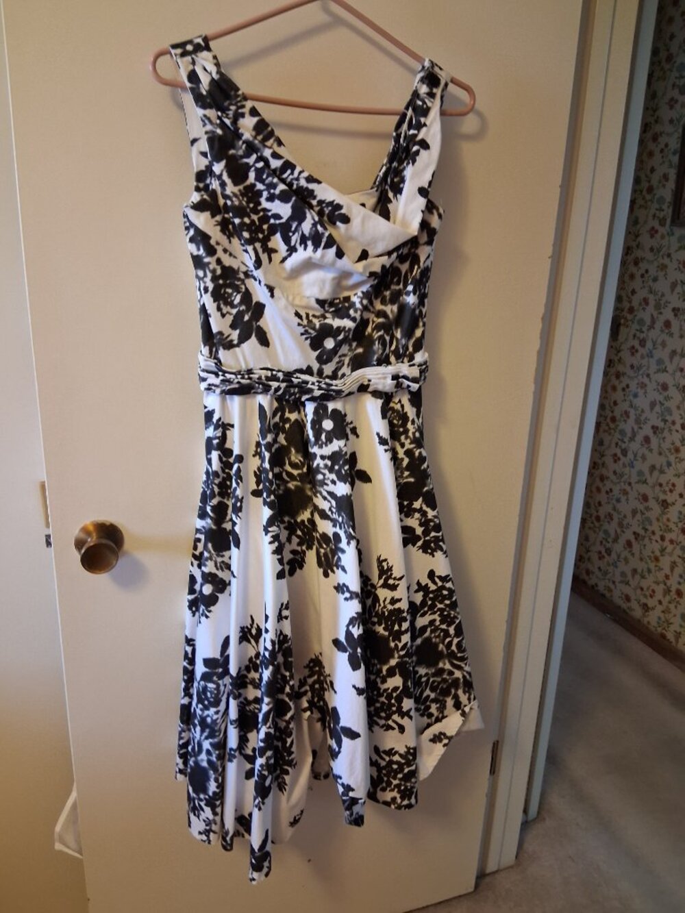 Unique Vintage Retro Swing Dress, S